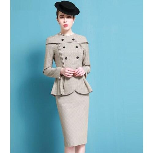 French Niche High-End Fashion Professional Suit WomenS Clothing Celebrity Temperament Foreign Style Skirt Two Piece Set Spring
