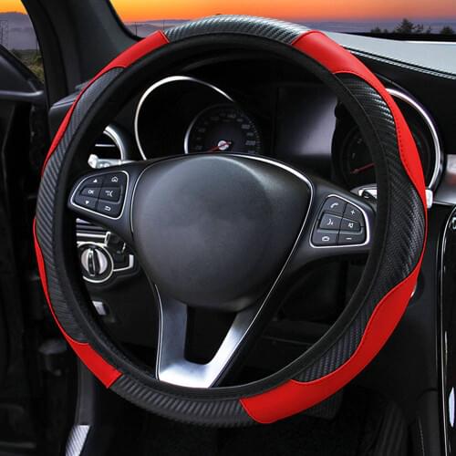 PU Leather Car Steering Wheel Cover for Fiat 500 Panda Stilo Punto Doblo Grande BravoDucato