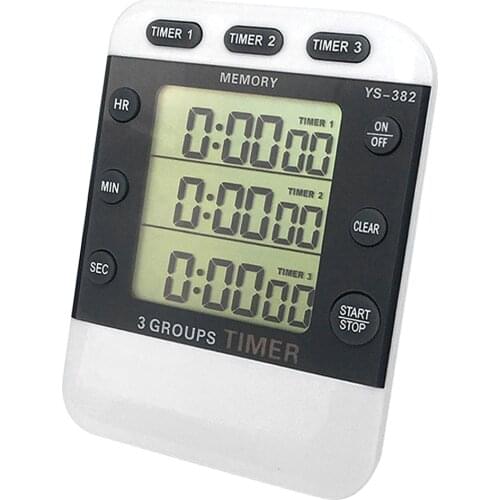 3-way Kitchen Timer Hot Selling Square Digital Display Countdown Food Cooking Stopwatch Home Pracitcal Alarm Kitchen Tools
