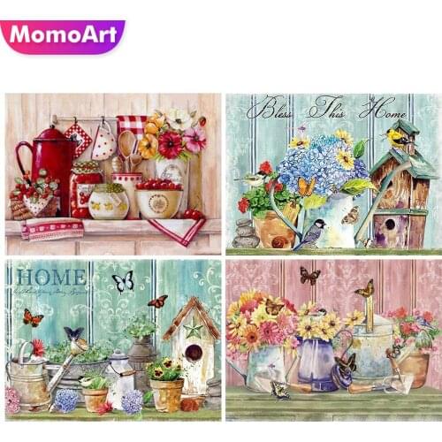 MomoArt Full Drill Diamond Embroidery Bird 5D DIY Diamond Painting Cross Stitch Flower Wall Art Decor