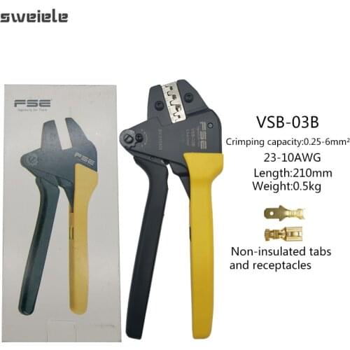 High-quality Crimping Pliers VSB-03B 7 Jaws Kit High Precision Terminal Crimp Self-adjusting Tools Terminal Crimping Combination