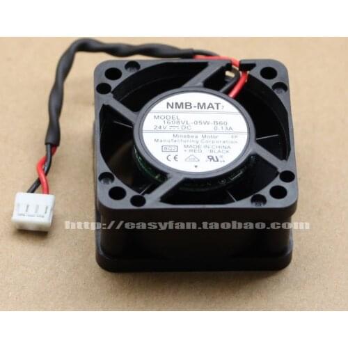NMB-MAT 1608VL-05W-B60 BQ2 DC 24V 0.13A 40x40x20mm Server Cooling Fan