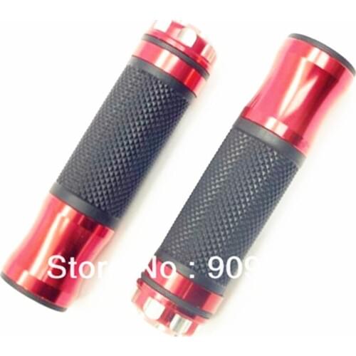 Pair Red 7/8" Handlebar Hand Grips For GSX-R CRF YZF CBR Ninja ZX Kawasaki Yamaha Honda CBR CRF XR CB KTN DUCATI
