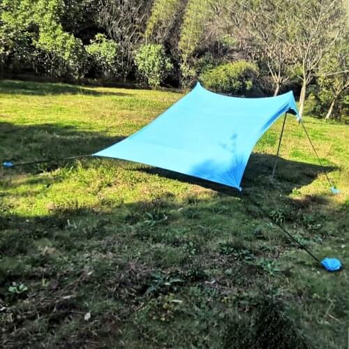 Beach Sunshade Lightweight Portable Sun Shade Tent With Sandbag UV Lycra Large Family Canopy For Outdoor Beach Fishing Camping