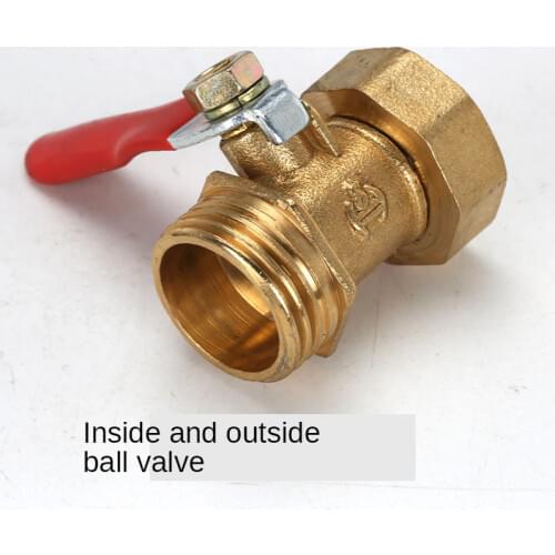 Pneumatic 1/8" 1/4'' 3/8'' 1/2' BSP Female/Male Thread Mini Ball Valve Brass Connector Joint Copper Pipe Fitting Coupler Adapter