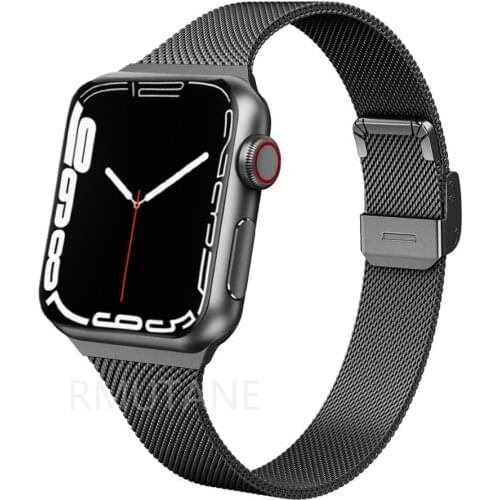Strap For Apple Watch band 44mm 40mm Stainless steel metal bracelet correa for Apple watch 6 5 4 3 SE for iWatch band 42mm 38mm