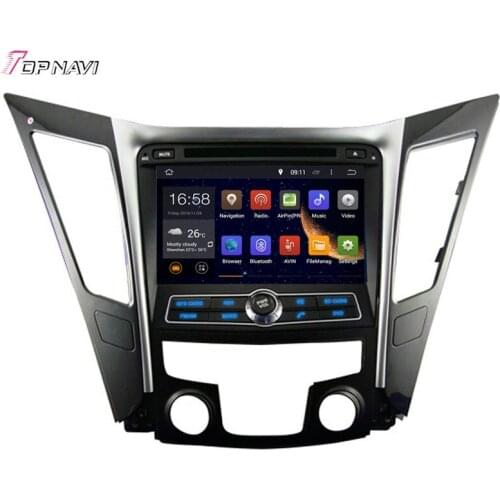 TOPNAVI 8'' Quad Core Android 6.0 Car GPS Navigation for HYUNDAI SONATA I40 I45 I50 YF 2011- Car DVD Multimedia Stereo Audio