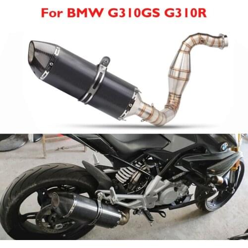 Motorcycle Exhaust Slip on G310R G310GS Muffler Escape Silencer Tail Tip Connect Link Tube for BMW G310R G310GS