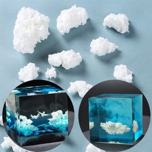 82g/Bag Resin Filling Decoration Epoxy Resin White Paper Clay UV Resin Filler Decoration Cloud Clay For DIY Resin Crafts