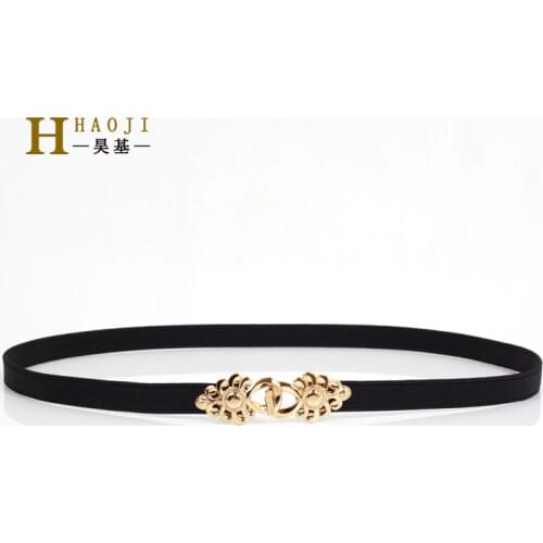Women Punk Full Metal Mirror skinny Waist Belt 2019 Metallic Gold Plate 3cm Wide Chains Lady ceinture sashes for dresses SD30