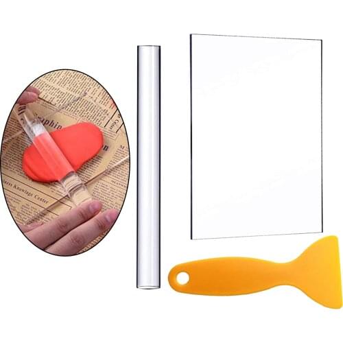 3pcs/set Acrylic Clay Roller Set Clay Shaper Ceramic Shaping Sculpting Modelling Clay Cutters
