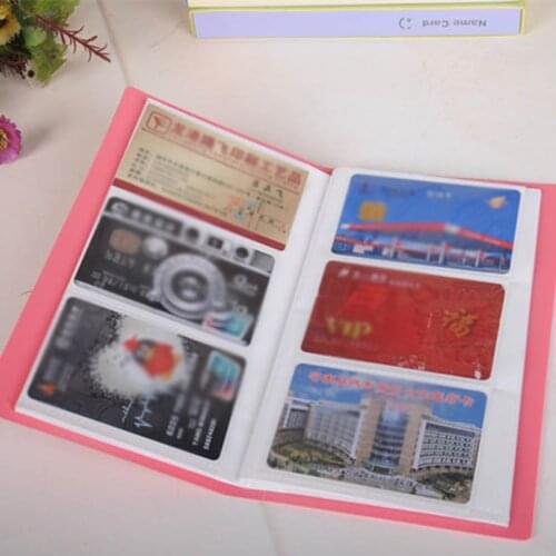 96/120 Slots PP Cartoon Large Capacity Name Card Holder Portable Business Card Books For Women Man Lady Name Card Book