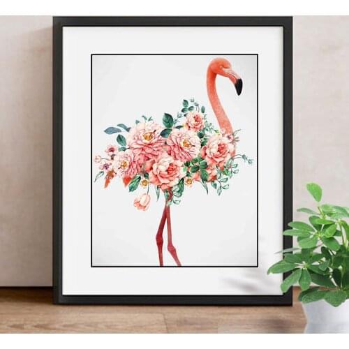 5D DIY Diamond Painting Flamingo Diamond Mosaic Picture Of Rhinestones Flower Diamond Embroidery Cross Stitch Home Decor