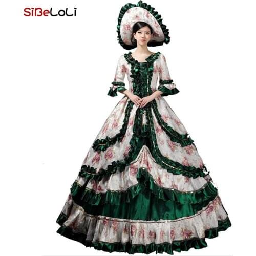 Best Seller 18th Century Masquerade Party Dress Renaissance Rococo Marie Antoinette Costume Ball Gown Retro Baroque Clothing