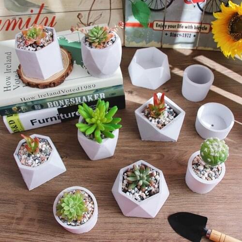 Concrete Silicone Molds DIY Clay Pot Molds silicone beton plant mold terrazzo pot Molds for concrete artists Casting Mold