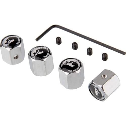 Universal Fight Dragon Car Wheel Tire Valves Caps Anti-Theft Cover For Hyundai Accent Ford Fusion Opel Corsa D Skoda Yeti Subaru