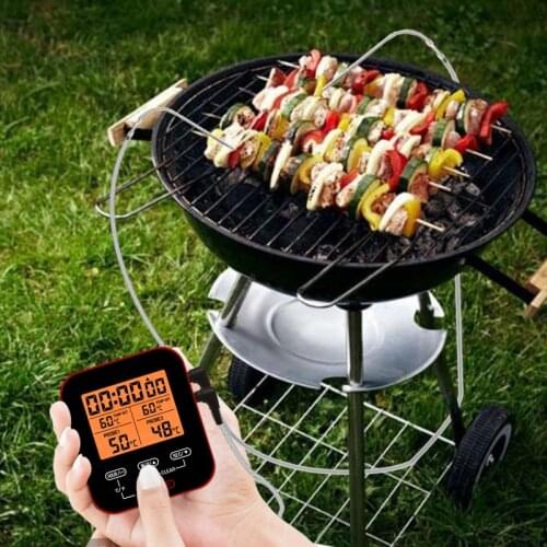 Grill Oven Kitchen Thermomet With Timer 2 Probes Digital Meat Thermometer BBQ Food Oven Smoker