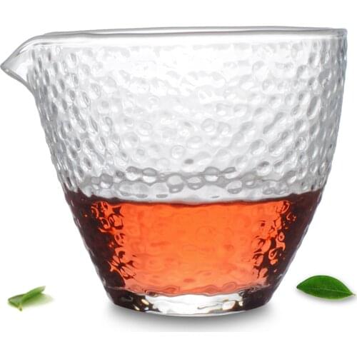 Diamond Style Crystal Mug Glass Pitcher China Gongfu Teacup "ChaHai" [Diamond Style, about 270ml]