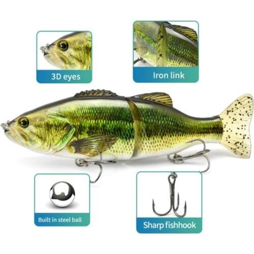 Fake Bait Shad Glider Swimbait Fishing Lures Hard Body Floating Fishing Bait