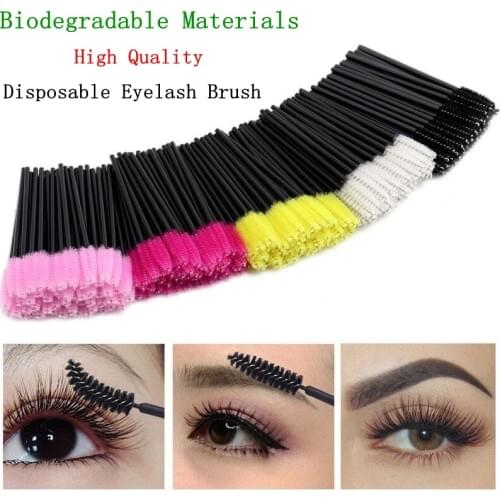 Minch Disposable Eyelash Brush Eyelash Comb Mini Mascara Wands Brush Eyelash Extension Tool Professional Beauty Makeup Tool 25pc