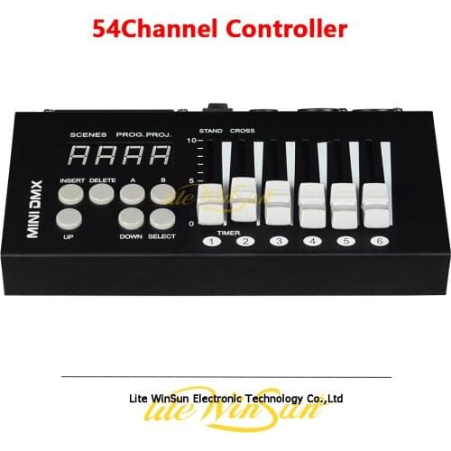 Mini Console 54 Channel DMX Controller 3 Fixtures 6 Road Way 50 Scense DJ Controller DMX512