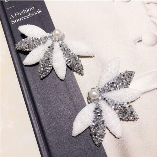 Fashion Women Girls Bling Headwear Pearls Rhinestone Hair Clip Barrette Hairpin Retro beads flowers Hair Accessories