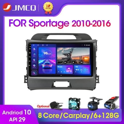 JMCQ Android 9.0 2+32GB DSP Car Radio Multimidia Video Player Navigation GPS For KIA Sportage 3 2010 2011-2016 2din Head Unit