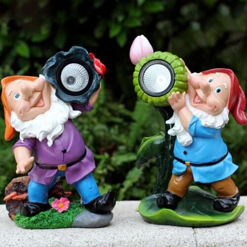 Outdoor Garden Decoration lights cartoon animal lights Solar Light Ornaments Lawn waterproof induction lamp Courtyard Statue
