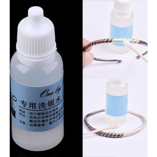 Jewelry Cleaning Kit Polishing Cloth Liquid Anti-Tarnish Silver Polishing Paste
