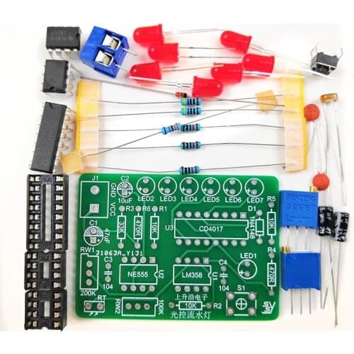 Diy welding small kit light control water lamp kit normal board