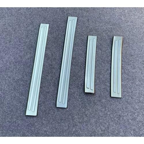 For Mazda 3 M3 Axela 2019 2020 Stainless Steel Inner Door Sill Scuff Plates Doors Sills Protectors Car Thresholds Sticker