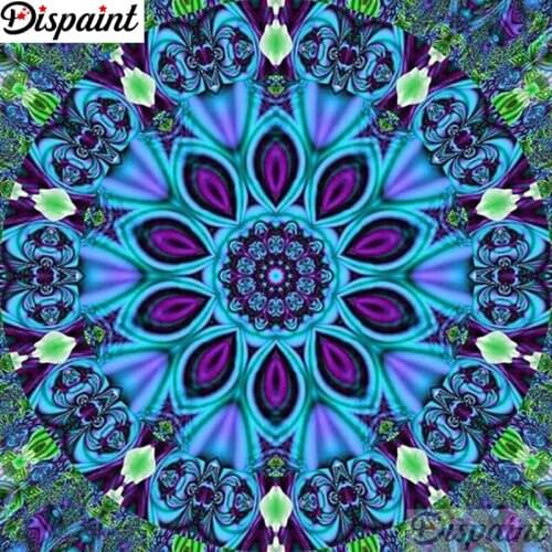 Dispaint Full Square/Round Drill 5D DIY Diamond Painting "Flower pattern" Embroidery Cross Stitch 3D Home Decor A11347