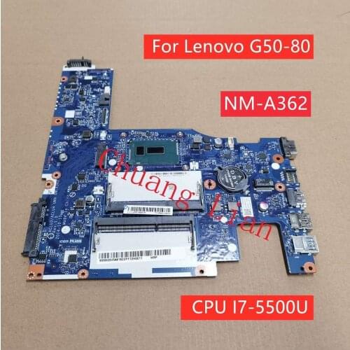 NM-362 For Lenovo G50-80 Laptop motherboard CPU I7-5500U UMA DDR3 100% Fully Tested