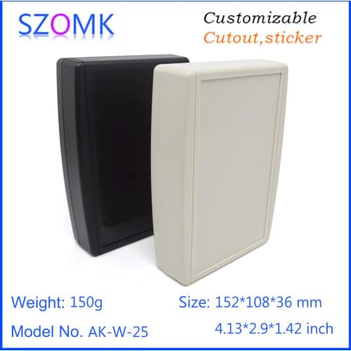 1 piece 152*108*36mm szomk plastic enclosure for electronics wall mounting plastic enclosure for pcb device housing