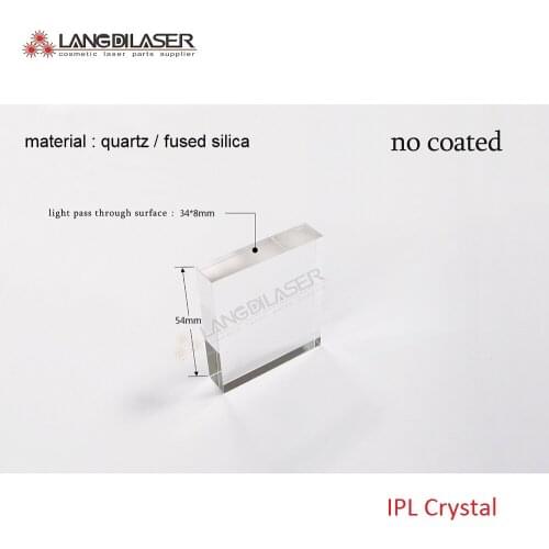Quartz size : 34*8*54 / light pass through surface : 34*8 / material : quartz / without coated