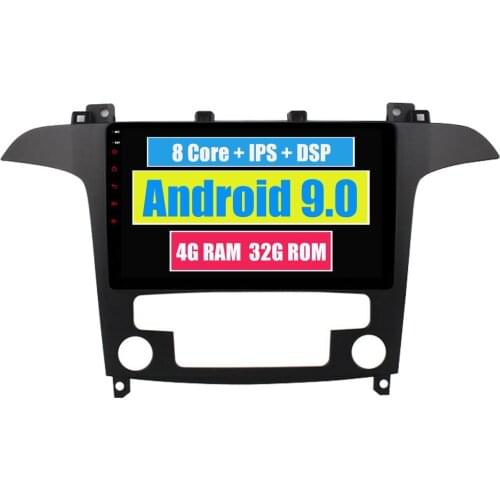 RoverOne Car Radio Stereo GPS Navigation For Ford S-Max Smax 2007 2008 Octa Core Android 9.0 Touch Screen Headunit Player DSP