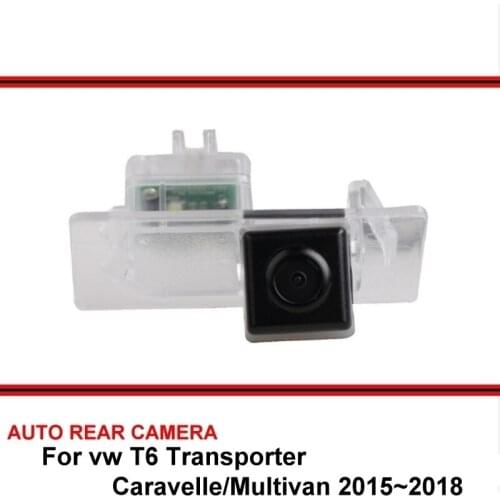 Fisheye For vw T6 Transporter Caravelle Multivan 2015~2018 Night Vision Car Reverse Backup Rearview Parking Rear View Camera HD