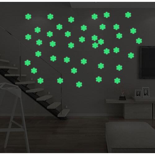 Snowflake Wall Sticker Glow In The Dark Luminous Fluorescent Baby Wall Stickers Home Decor Decals