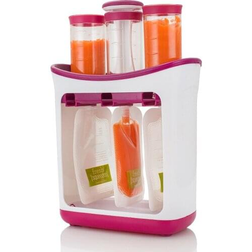 Baby Food Maker Squeeze Food Station Organic Food For Newborn Fresh Fruit Container Storage Baby Feeding Maker WJ918