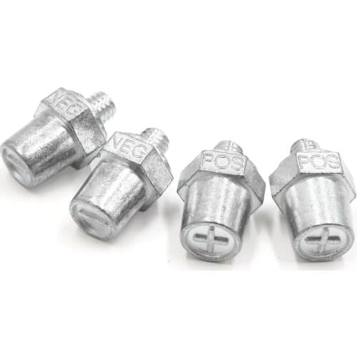 Uxcell 4 Pcs Positive Negative Battery Post Terminal Adapter Converter for Car Vehicle