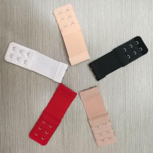 1PC Women Bra Strap Extender 3 Rows 2 Hooks Bra Extenders Clasp Strap Underwear Sewing Tools Intimates Accessories 5 Colors