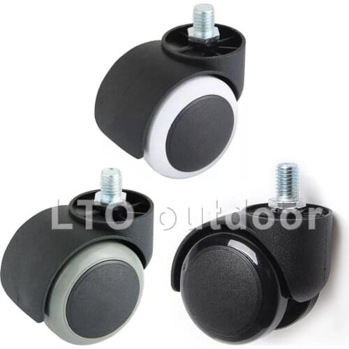5PCS PU Material Caster Furniture Universal Caster Sofa Wheel Office Rotary Caster No Brake Furniture Accessories