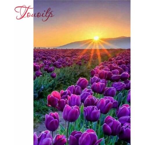 Diamant broderie lavande 5D bricolage diamant peinture pleine carré diamant mosaïque photos de strass décor à la maison