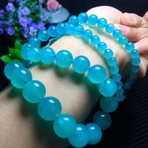 Amazonite round green necklace 5-13mm 18inch wholesale beads nature FPPJ woman 2018