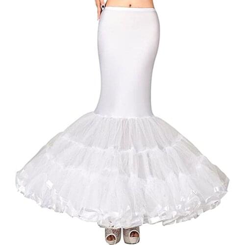 Bewitching Looking Petticoat Underskirt Crinoline Wedding Accessories for Mermaid Wedding Dress