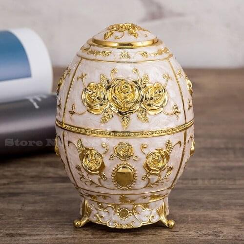European Style Toothpick Holder Creative Egg-shaped Household Metal Press Type Toothpick Box Restaurant Retro Auto Toothpick Box