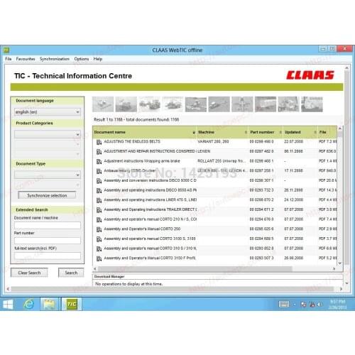 For Claas WebTIC Offline 2015