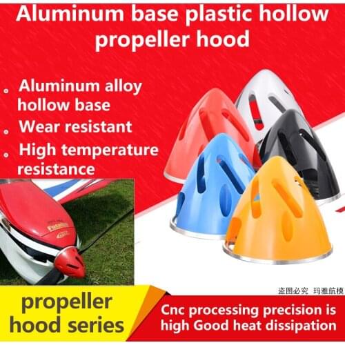 GEMFAN Aluminum Backplate Plastic Propeller Hollow Spinner 51 57 63 70 75mm For Fixed wing plane Fairing