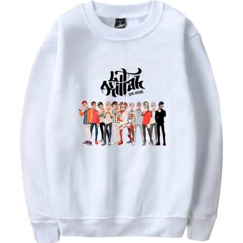 LLt Killah Crew Neck Hoodie Letter Pattern Printed Harajuku Comfortable Cotton Unisex O-Neck Hoodie tops