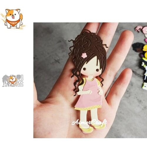 Pregnant Woman Metal Cutting Dies Mold Knife Scrapbooking Stencil DIY Embossing Craft Die Cuts Card Making New Dies For 2020